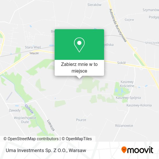 Mapa Uma Investments Sp. Z O.O.