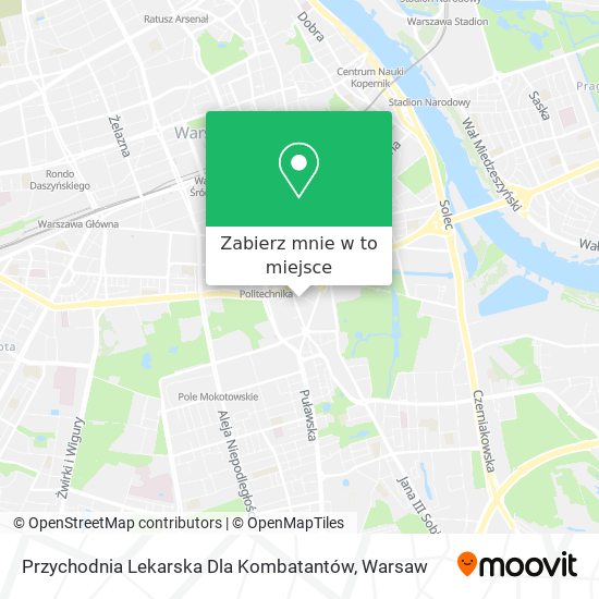 Mapa Przychodnia Lekarska Dla Kombatantów