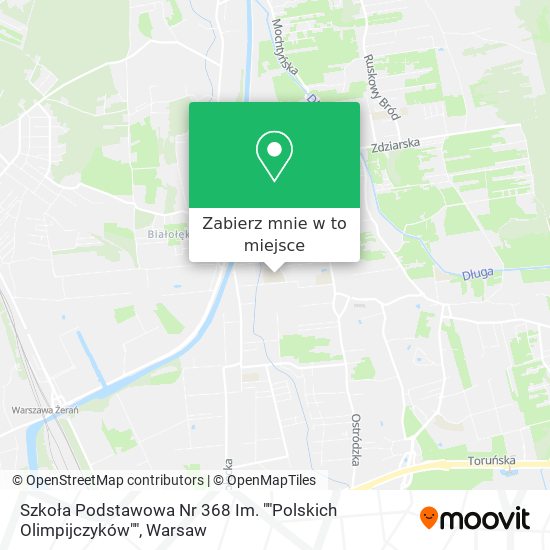 Mapa Szkoła Podstawowa Nr 368 Im. ""Polskich Olimpijczyków""