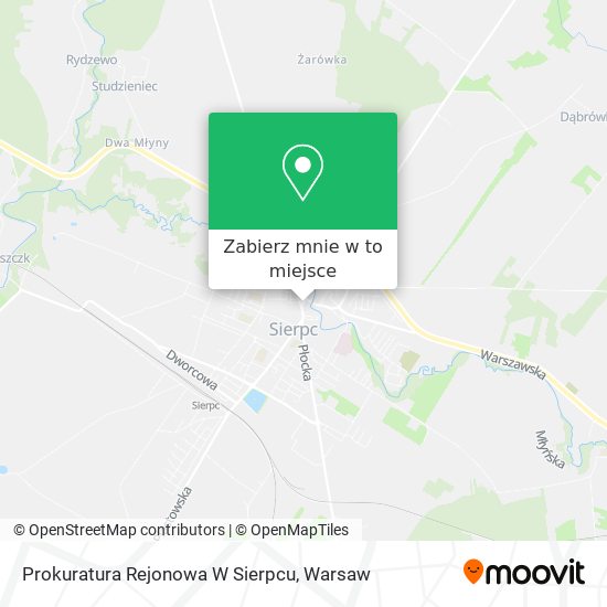 Mapa Prokuratura Rejonowa W Sierpcu