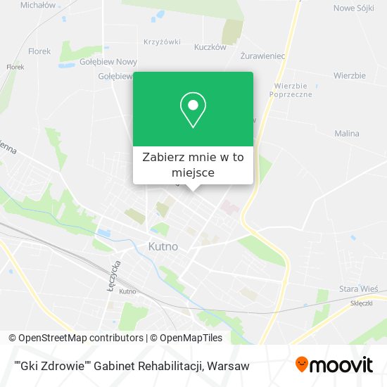 Mapa ""Gki Zdrowie"" Gabinet Rehabilitacji