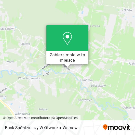 Mapa Bank Spółdzielczy W Otwocku