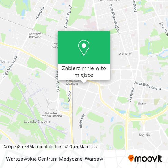 Mapa Warszawskie Centrum Medyczne