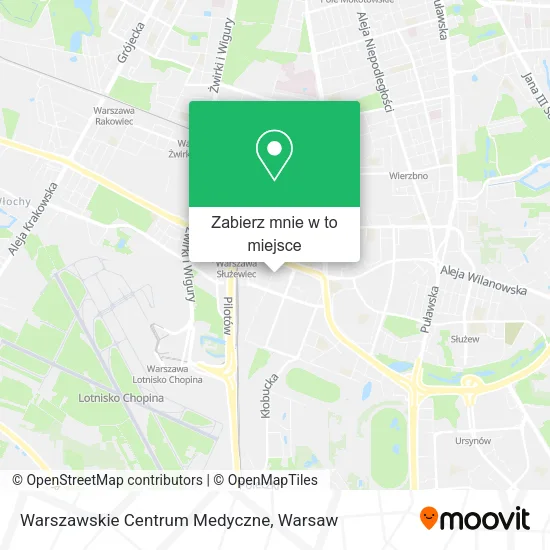 Mapa Warszawskie Centrum Medyczne