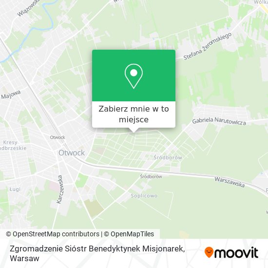 Mapa Zgromadzenie Sióstr Benedyktynek Misjonarek