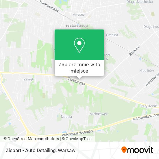 Mapa Ziebart - Auto Detailing