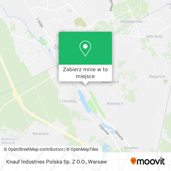 Mapa Knauf Industries Polska Sp. Z O.O.