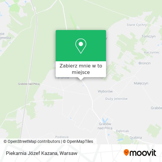 Mapa Piekarnia Józef Kazana