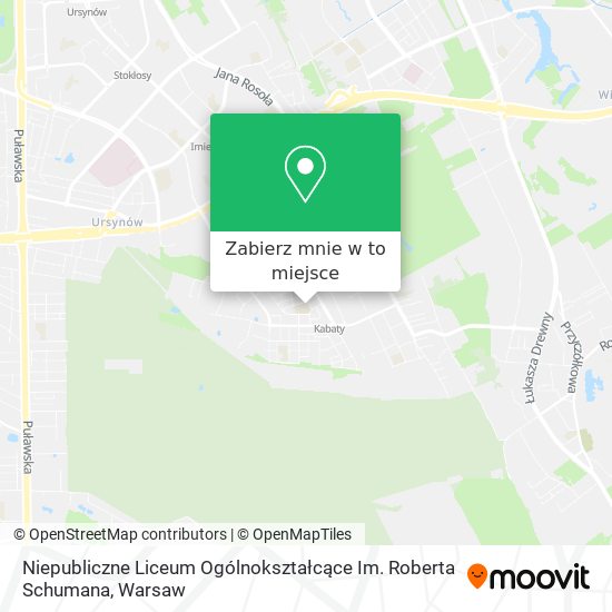 Mapa Niepubliczne Liceum Ogólnokształcące Im. Roberta Schumana