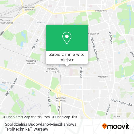 Mapa Spółdzielnia Budowlano-Mieszkaniowa ""Politechnika""