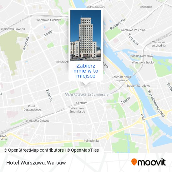 Mapa Hotel Warszawa