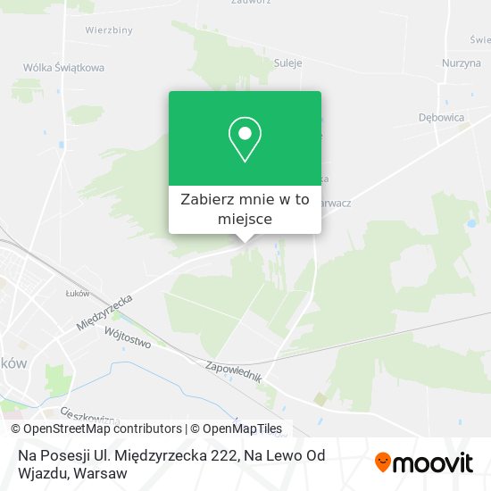 Mapa Na Posesji Ul. Międzyrzecka 222, Na Lewo Od Wjazdu