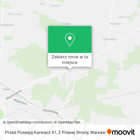 Mapa Przed Posesją Karwacz 41, Z Prawej Strony