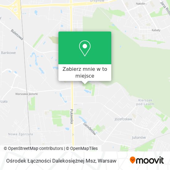 Mapa Ośrodek Łączności Dalekosiężnej Msz