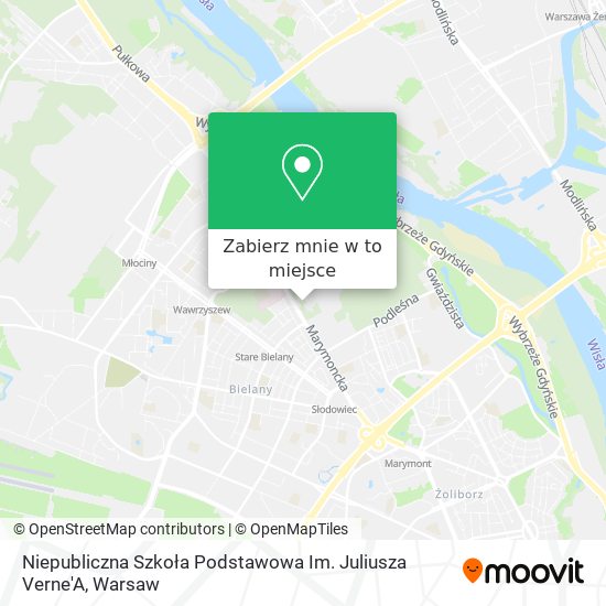 Mapa Niepubliczna Szkoła Podstawowa Im. Juliusza Verne'A