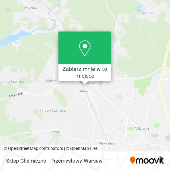 Mapa Sklep Chemiczno - Przemysłowy