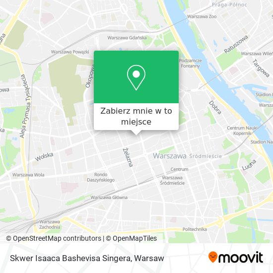 Mapa Skwer Isaaca Bashevisa Singera