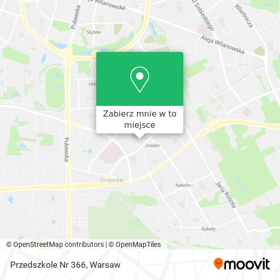 Mapa Przedszkole Nr 366