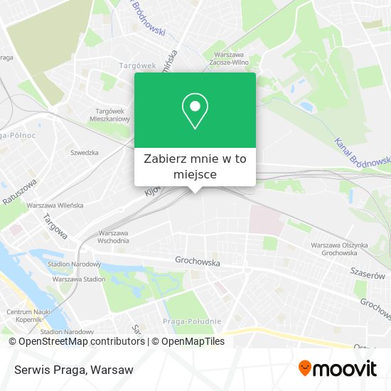 Mapa Serwis Praga