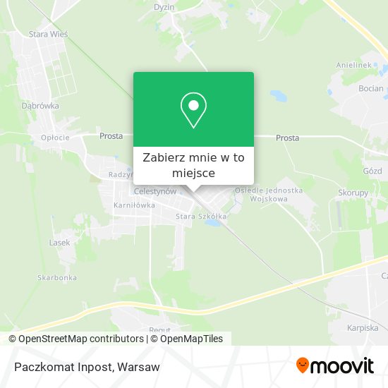 Mapa Paczkomat Inpost