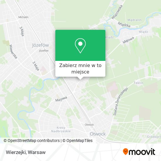 Mapa Wierzejki