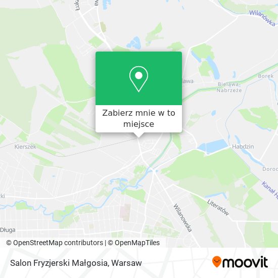 Mapa Salon Fryzjerski Małgosia