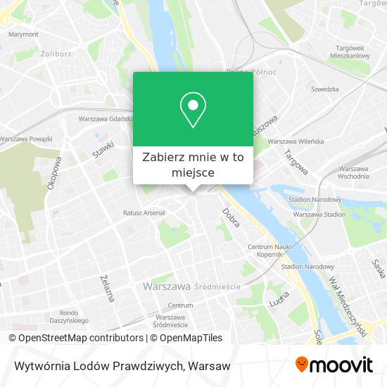 Mapa Wytwórnia Lodów Prawdziwych