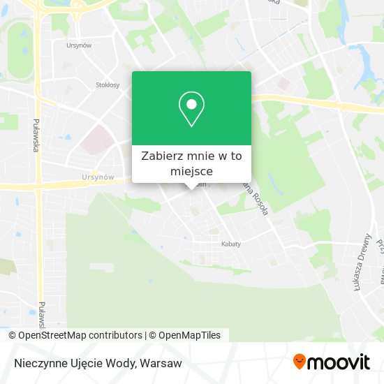 Mapa Nieczynne Ujęcie Wody