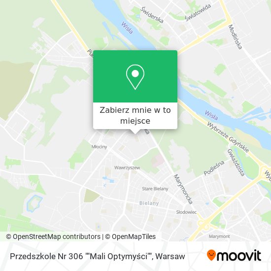 Mapa Przedszkole Nr 306 ""Mali Optymyści""