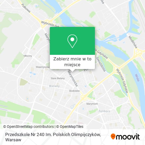 Mapa Przedszkole Nr 240 Im. Polskich Olimpijczyków