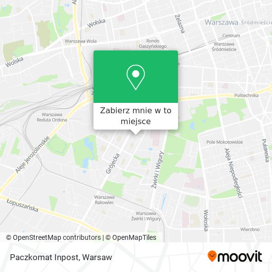 Mapa Paczkomat Inpost