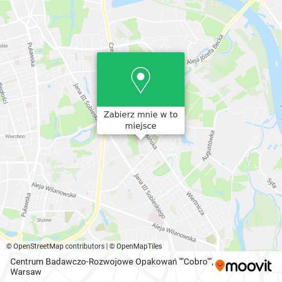 Mapa Centrum Badawczo-Rozwojowe Opakowań ""Cobro""