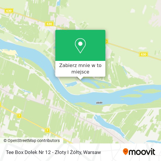 Mapa Tee Box Dołek Nr 12 - Złoty I Żółty