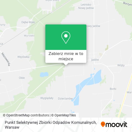 Mapa Punkt Selektywnej Zbiórki Odpadów Komunalnych