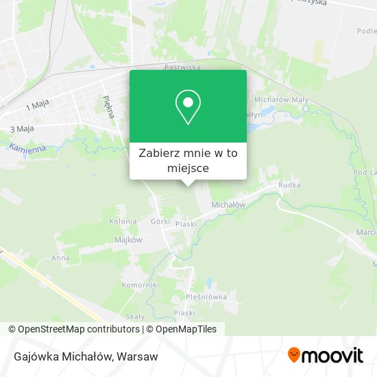 Mapa Gajówka Michałów