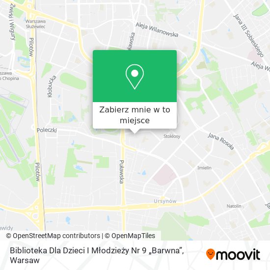 Mapa Biblioteka Dla Dzieci I Młodzieży Nr 9 „Barwna”