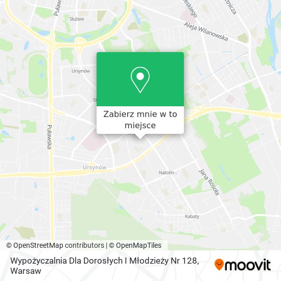 Mapa Wypożyczalnia Dla Dorosłych I Młodzieży Nr 128