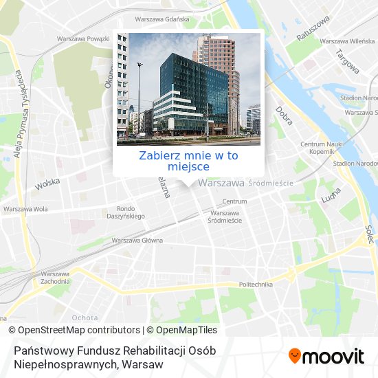 Mapa Państwowy Fundusz Rehabilitacji Osób Niepełnosprawnych