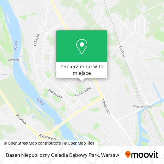 Mapa Basen Niepubliczny Osiedla Dębowy Park