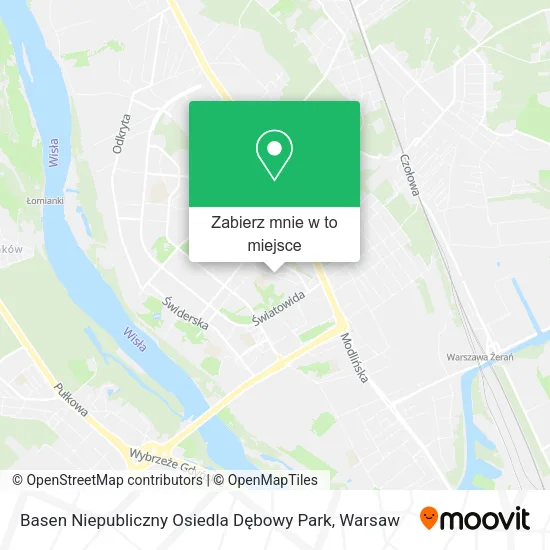 Mapa Basen Niepubliczny Osiedla Dębowy Park