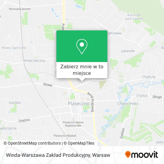 Mapa Winda-Warszawa Zakład Produkcyjny