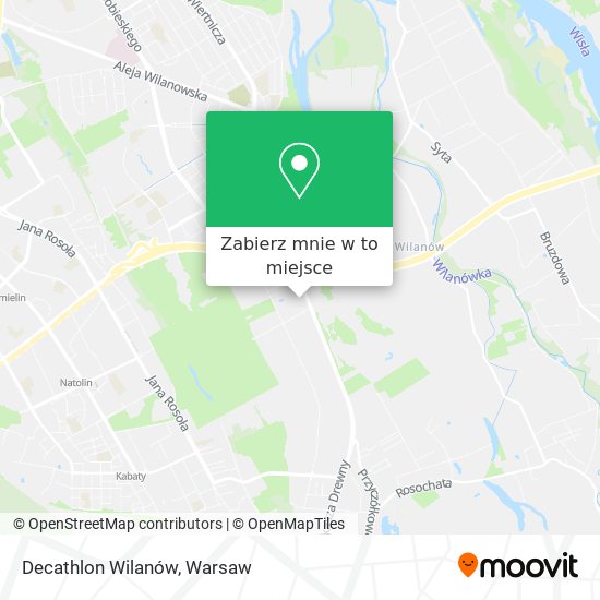 Mapa Decathlon Wilanów