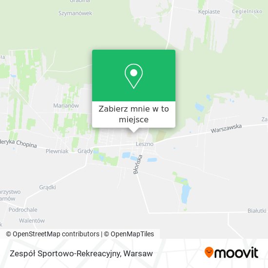 Mapa Zespół Sportowo-Rekreacyjny