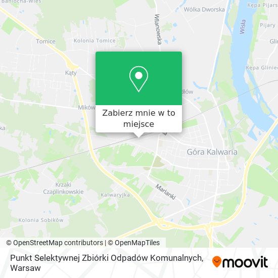 Mapa Punkt Selektywnej Zbiórki Odpadów Komunalnych