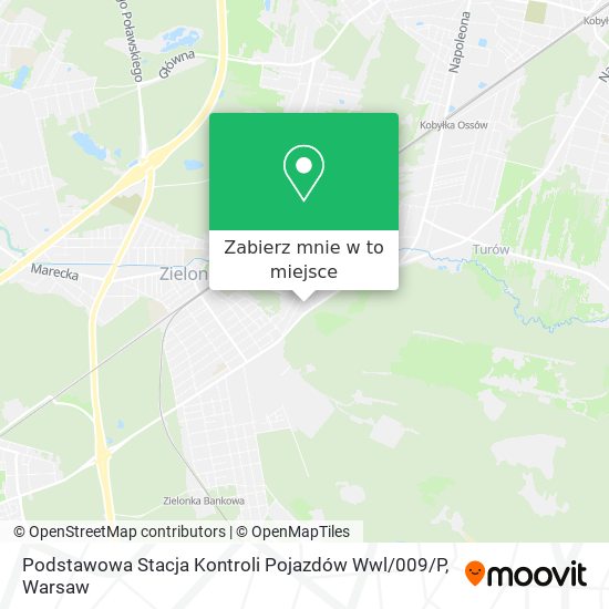 Mapa Podstawowa Stacja Kontroli Pojazdów Wwl / 009 / P