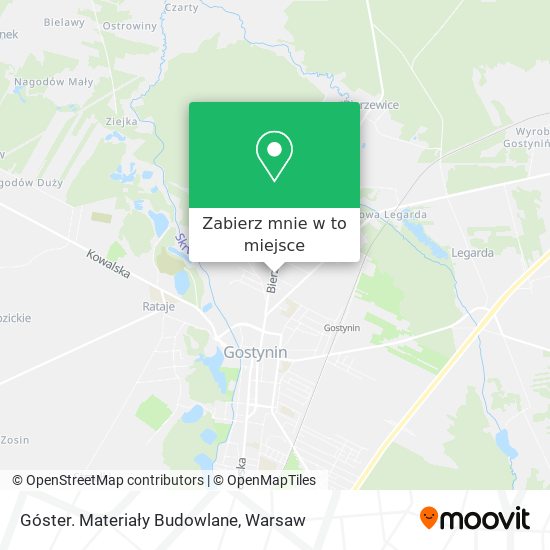 Mapa Góster. Materiały Budowlane