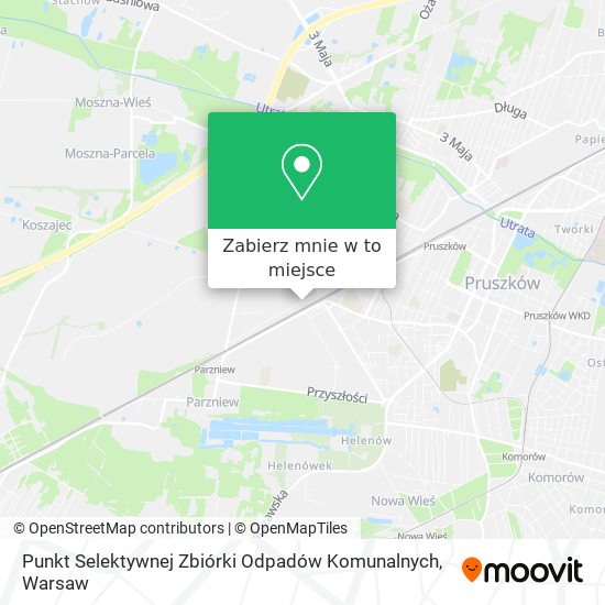 Mapa Punkt Selektywnej Zbiórki Odpadów Komunalnych