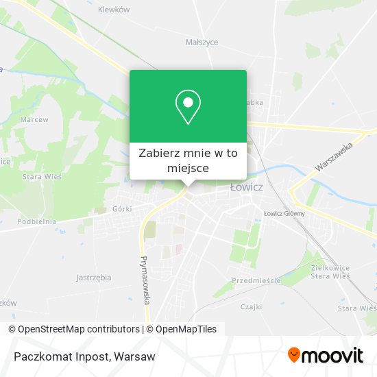 Mapa Paczkomat Inpost