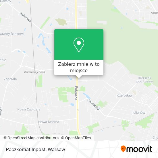 Mapa Paczkomat Inpost