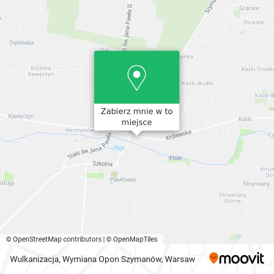 Mapa Wulkanizacja, Wymiana Opon Szymanów